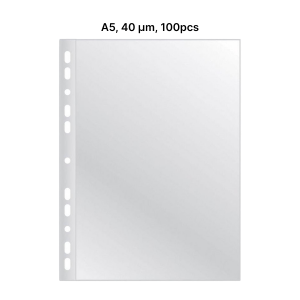 AD Class Įmautės dokumentams A5 skaidrios 40 mikr., pakuotėje 100 vnt. (A5CC40-100) AD Class Įmautės dokumentams A5 skaidrios 40 mikr., pakuotėje 100 vnt. (A5CC40-100)