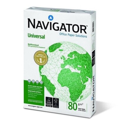 Popierius Navigator A4 80g 500l (A kategorija) Popierius Navigator A4 80g 500l (A kategorija)