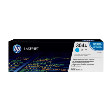 Originali HP 304A (CC531A), žydra kasetė lazeriniams spausdintuvams, 2800 psl.