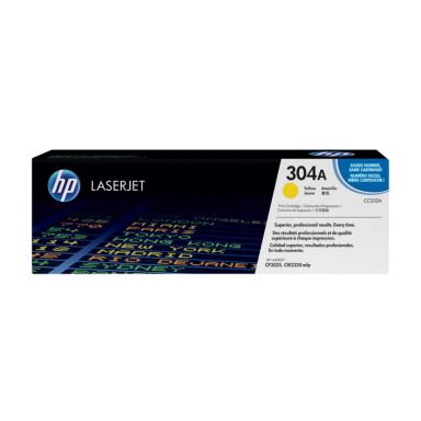 Originali HP 304A (CC532A), geltona kasetė lazeriniams spausdintuvams, 2800 psl.
