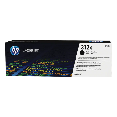 Originali HP 312A (CF380X), juoda kasetė lazeriniams spausdintuvams, 4400 psl.