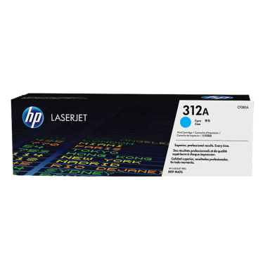 Originali HP 312A (CF381A), žydra kasetė lazeriniams spausdintuvams, 2700 psl.