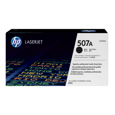 Originali HP 507A (CE400A), juoda kasetė lazeriniams spausdintuvams, 5500 psl.