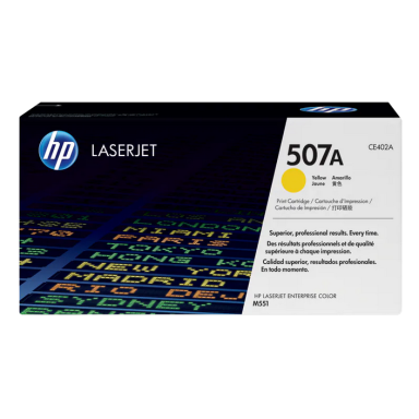 Originali HP 507A (CE402A), geltona kasetė lazeriniams spausdintuvams, 6000 psl.