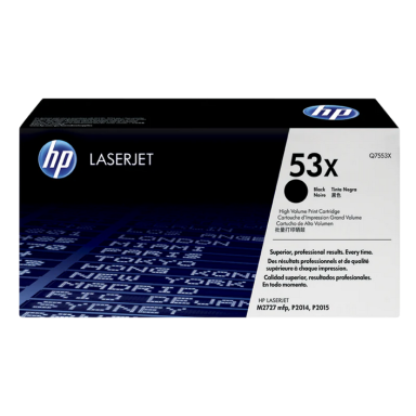 Originali HP 53X (Q7553X), juoda kasetė lazeriniams spausdintuvams, 7000 psl.