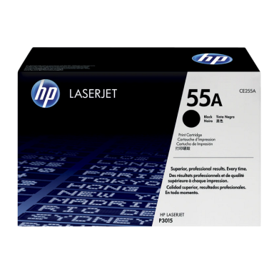 Originali HP No.55A (CE255A), juoda kasetė lazeriniams spausdintuvams, 6000 psl.