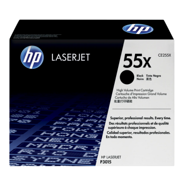 Originali HP No.55X (CE255X), juoda kasetė lazeriniams spausdintuvams, 12500 psl.