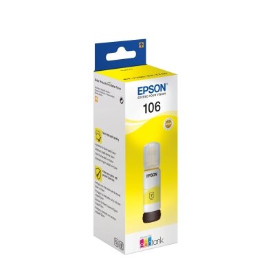 Originalus geltonas rašalas Epson 106 EcoTank (C13T00R440) Originalus geltonas rašalas Epson 106 EcoTank (C13T00R440)