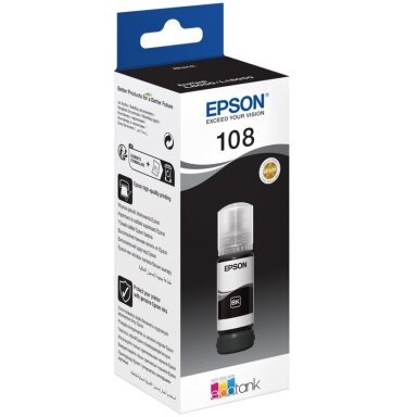 Originalus juodas rašalas Epson 108 EcoTank (C13T09C14A) Originalus juodas rašalas Epson 108 EcoTank (C13T09C14A)