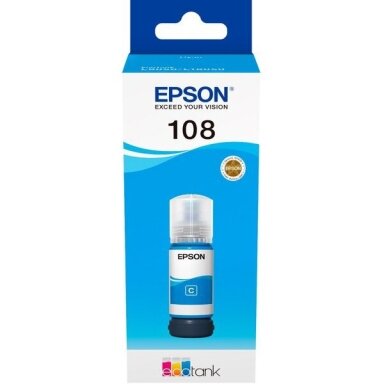 Originalus mėlynas rašalas Epson 108 EcoTank (C13T09C24A) Originalus mėlynas rašalas Epson 108 EcoTank (C13T09C24A)