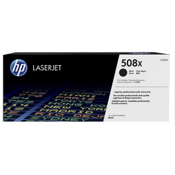 Originali HP 508X (CF360X), juoda kasetė lazeriniams spausdintuvams, 12500 psl.