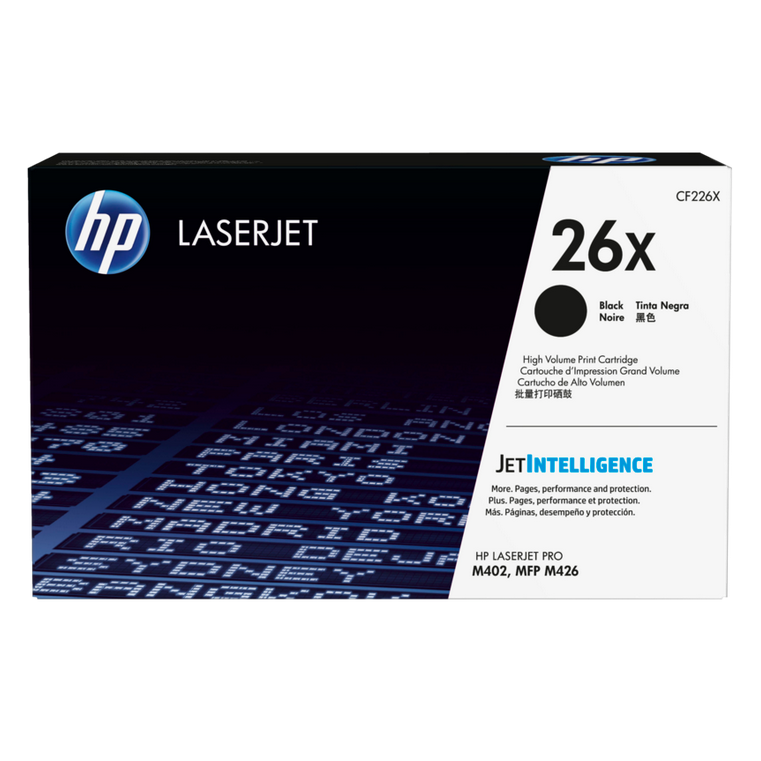 Originali HP No.26X (CF226X), juoda kasetė lazeriniams spausdintuvams, 9000 psl. Originali HP No.26X (CF226X), juoda kasetė lazeriniams spausdintuvams, 9000 psl.