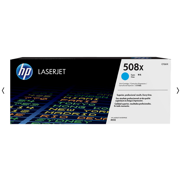 Originali HP 508X (CF361X), žydra kasetė lazeriniams spausdintuvams, 9500 psl.
