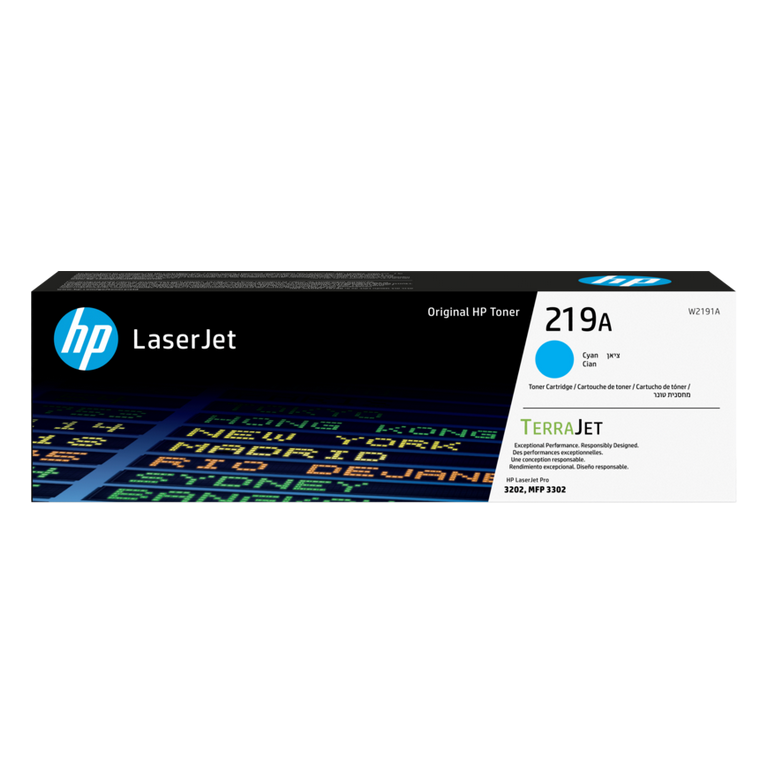 Originali HP 219A (W2191A), žydra kasetė lazeriniams spausdintuvams, 1200 psl. Originali HP 219A (W2191A), žydra kasetė lazeriniams spausdintuvams, 1200 psl.